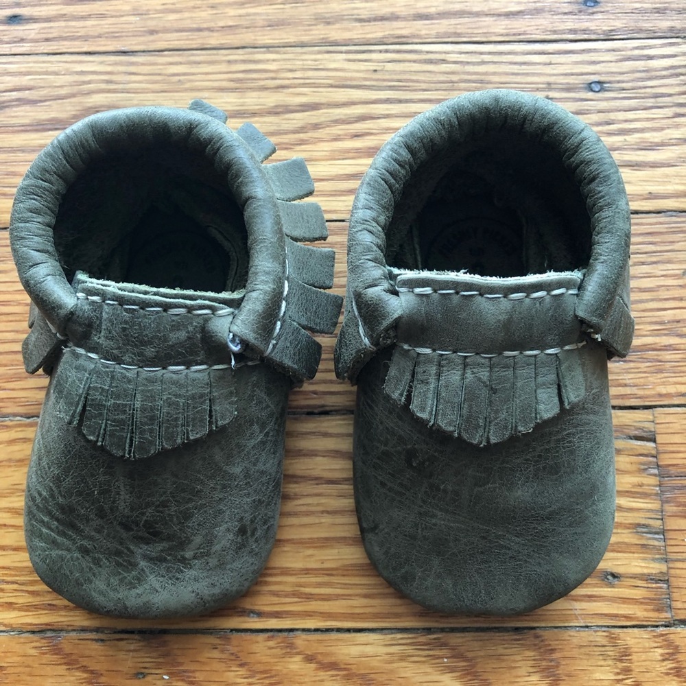 Freshly Picked Baby Moccasins size 2